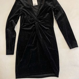 H&M Black Sparkly Party Dress